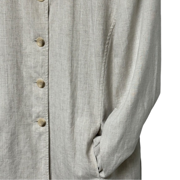 431 - VINTAGE CLEO CREAM BLAZER - 54% LINEN - Picture 11 of 14